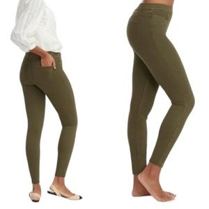 NWT Spanx Jean-ish khaki olive green jeans leggings (size 1X)